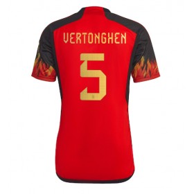Herren Fußballbekleidung Belgien Jan Vertonghen #5 Heimtrikot WM 2022 Kurzarm